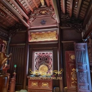 Thi công nhà gỗ cỗ truyền Ms: 04