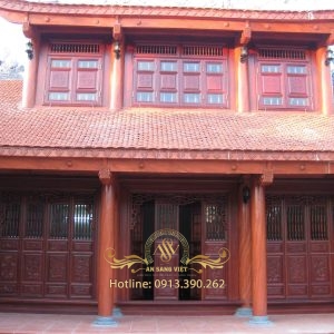 Thi công nhà gỗ cỗ truyền Ms: 11