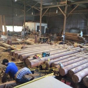 Thi công nhà gỗ cỗ truyền Ms: 17
